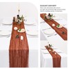 24 Pack Terracotta Cheesecloth Table Runner 120 inch Fall Thanksgiving