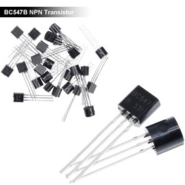 Youmile 100pcs Transistor BC547 BC547B TO-92 NPN Transistor 50V 0.1A 100mA 625mW with 100pcs 1K 1/2W Ohm Resistor for Electronic Circuit