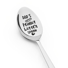 Father's Day Gifts for Dad Father Daddy from Daughter Son Dad's Peanut Butter Spoon Gift for Daddy Papa Birthday Gifts for Dad Daddy I Love You Gift for Dad Stepdad Retirement Gifts for Men Stepfather