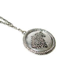 GAME OF THRONES HOUSE STARK DIREWOLF SIGIL WINTER IS COMING PENDANT NECKLACE