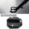 Motorcycle Kickstand Plate, Universal Aluminium Alloy Motorcycle Side Stand Plate