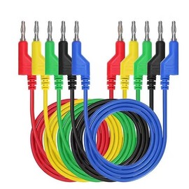 Thuchopy 1000V 5PCS Double-Ended Multimeter Test Leads, 5 Colors multimeter Leads kit