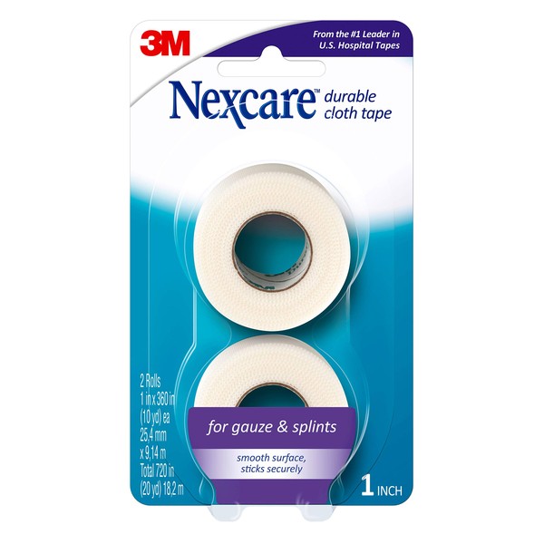 Nexcare Nexcare Durable Cloth Tape, Woven Tape, Securely Holds Bulky