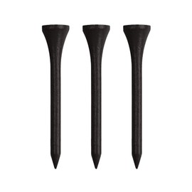 IZZO Golf Wood Golf Tees, 1.75 Inch, Black (Pack of 200)