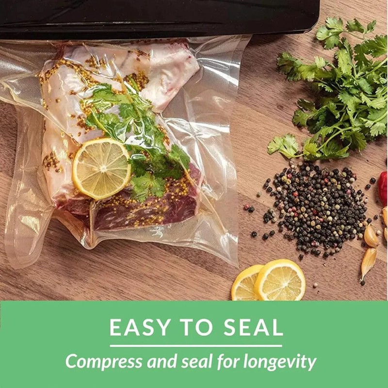 Nutri-Lock Vacuum Sealer Bags, Set of 2 BPA-Free Rolls Each