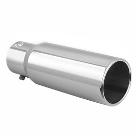 Black Exhaust tip - 3'' Inlet Bolt on Design- Black Coated Stainless Steel Car Muffler Tips 3" ID x 4"OD x 12"L