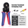 HKS Ferrule Crimping Tool Kit - Hexagonal Ferrule Crimper Plier