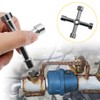 OUDQFCJ 1 x 4-way multifunctional key, universal control cabinet key,