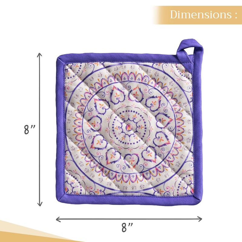 Maison d' Hermine Pot Holders 100% Cotton Heat Resistant Potholders