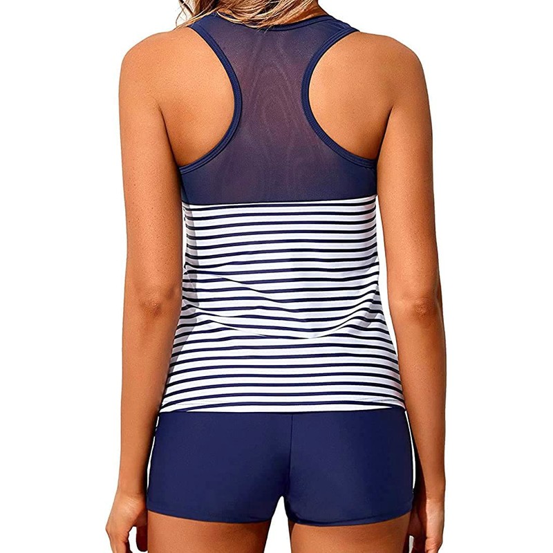 Yonique Tankini Trajes de baño para mujer con pantalones cortos,