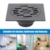 Hapivida Floor Drain, 3.89 Inch Stainless Steel Square Shower Floor