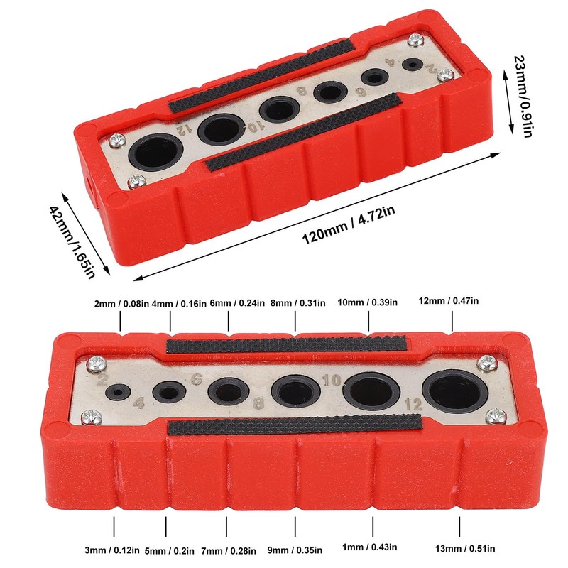Topyond Handheld Drill Guide for Woodworking, High Speed Steel Locator