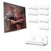 BLOLYO Clear Vinyl Record Shelf Wall Mount 8 Pack,Acrylic Album