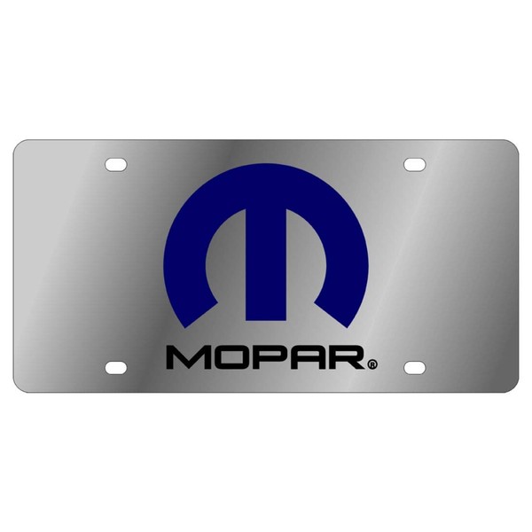 Eurosport Daytona- Compatible with-, Mopar -Stainless Steel License Plate