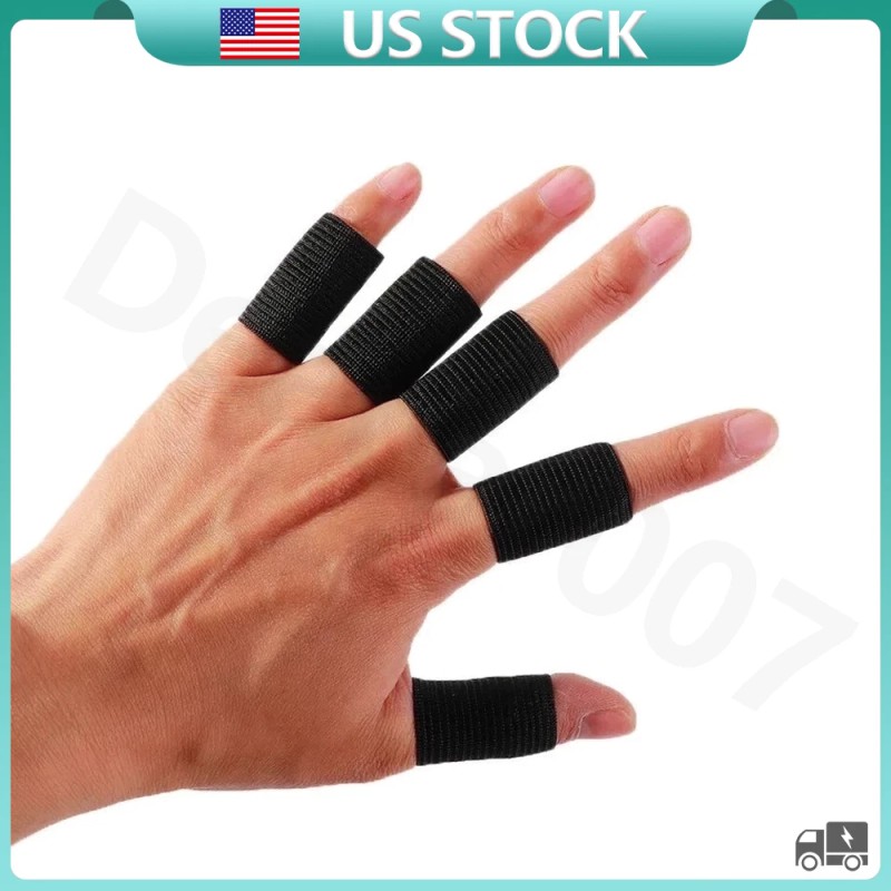 Deacar007 10pcs Finger Compression Sleeves Protector Support Pain Management Elastic