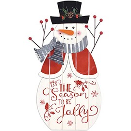 Sunset Vista Designs Holiday Décor - Merry and Bright Collection, 16-Inch, Tabletop Snowman
