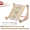 Exsulity Adjustable Embroidery Table Stand, Wood Embroidery Hoop Holder