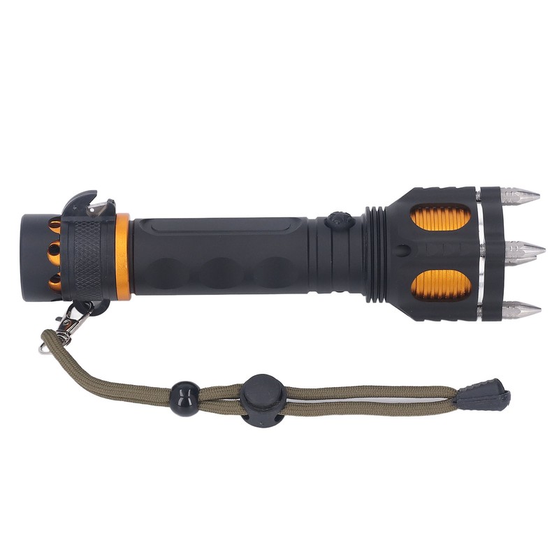 Rechargeable LED Flashlight Self Defense Super Bright Emergency Flashlight for