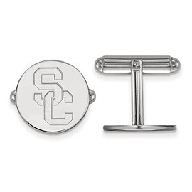 LogoArt Sterling Silver University of Southern California Cuff Link
