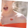 FOMIYES Real Lips Pattern Temporary 6pcs Waterproof Skin Safe Temporary