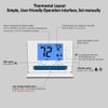 NonProgrammable Thermostat for House, Digital Energy-Saving Thermostat,Single-Stage Systems, 1 Heat/1