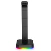 RGB Headphones Stand Dual USB Interface Headphone Holder Earphone Display