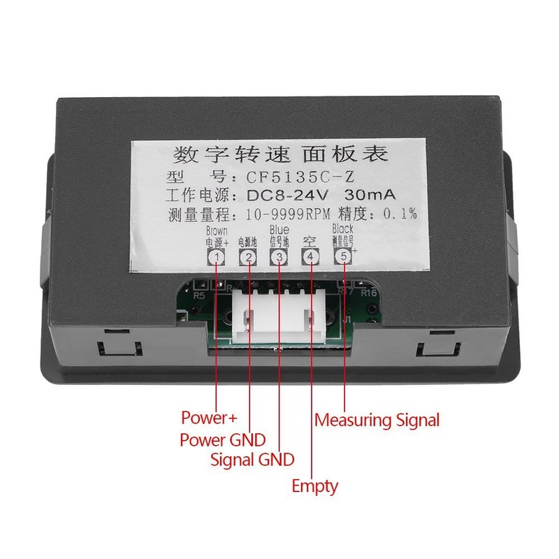 WINGONEER 4 Digit Tachometer Speed Display Speedometer + Proximity Sensor