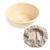 Pack 2 Round 9 inch Bread Proofing Basket Proving Basket