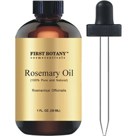 First Botany, 100% Pure Rosemary Essential Oil - Premium Rosemary Oil for Aromatherapy, Massage, Topical & Household Uses - 1 fl oz (Rosemary)