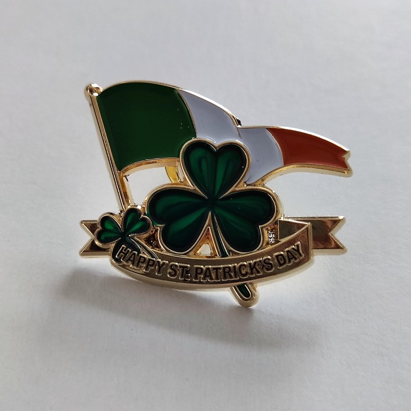best badge: Happy St Patricks Day Enamel Pin Badge Brooch