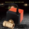 Motorized Ball Valve, AC 220V Brass Electrical Ball Valve 2