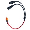 12AWG XT60i Solar Cable,2 FT XT60i Female to DC 8MM