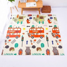 Tapete De Juego Plegable 1.55 X 2.00 Para Bebés Doble Vista