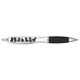 DV DESIGN 1 x Black Cockapoo Black Pen - Dogs Pet Spaniel Animals Joke Stationary School Equipment Teacher Christmas Birthday Friend Girls Boys #81234