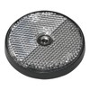 Pack of 4 white round reflectors for more safety in