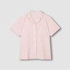 JAJU [JAJU] Women's Seersucker 5/10 Sleeve Pajama Set_Light Pink