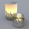 Gent Skyline Tube T-Light Shadow Game - Magic Souvenir and