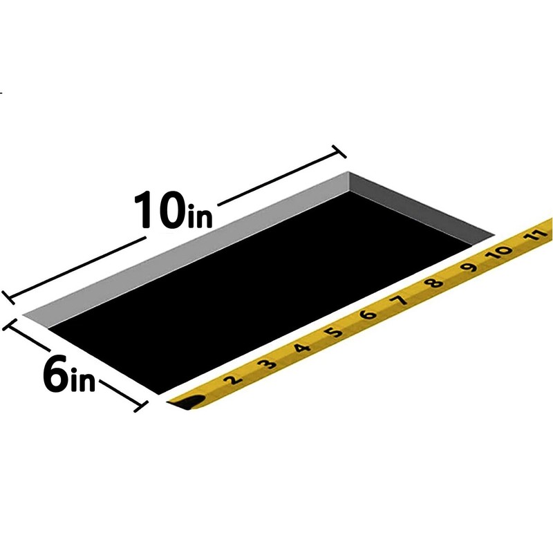 10 x 6 Inch (Duct Opening) 3-Way Vent Casing White