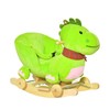 Qaba Baby Rocking Horse Kids Interactive 2-in-1 Plush Ride-On Toys