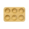 Pebbly NBA108 Egg Tray, Bamboo, White, 17 x 12 x