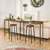 HOOBRO Bar Stools, Set of 2 Bar Chairs, Kitchen Round
