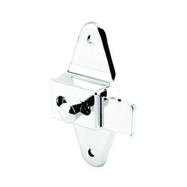 Prime-Line 656-6602 Door Slide Latch Set, 1-1/4 In., Pilaster, Zamak, Chrome, Inswing, Square (Single Pack)