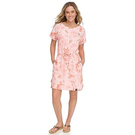 Margaritaville Women's Island Reserve Knit Lightweight, 100% Cotton Dress, Lobster, X-Large
