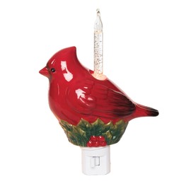 GALLERIE II Cardinal Holly Bubble Wall Plug-in Nightlight Red