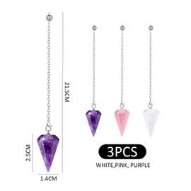 3 Pieces of Crystal Pendants, Crystal Decorations, Creative Jewelry, Crystal Jewelry Gifts