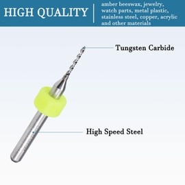 QUARKZMAN 10 pieces 1 mm PCB drill bits tungsten carbide for drilling and machining parts