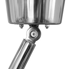 BEV BUCKET The Original Boat Rod Holder Champagne Bucket, Keep Beverages Secure and Chilled On The Water, Fits Any Rod Holder, Fully Adjustable, Boat Accessory (Hammered) (Hammered)