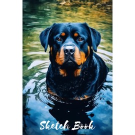 Rottweiler Dog Sketchbook: Dog Lovers, Dog Mom, Dog Dad and Kids ,Students, Gift For Friends And Family