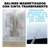 Productos comerciales mx Balines Con Cinta Tranparente Auriculoterapia 100 Piezas