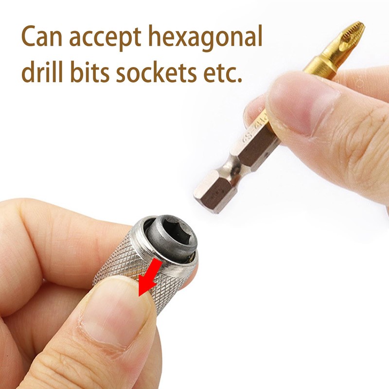 Pack of 2 6.35 mm (1/4 inch) SDS Plus Adapter